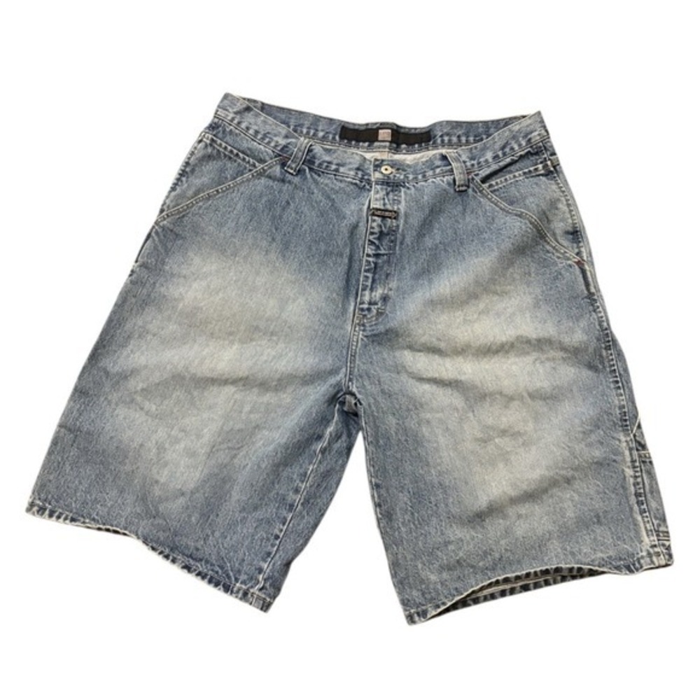 Vintage Girbaud Denim Shorts 40 Blue Jean Marithe Francois‎ 38 Patch Cargos 90s
